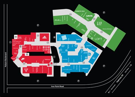 folsom outlet mall map